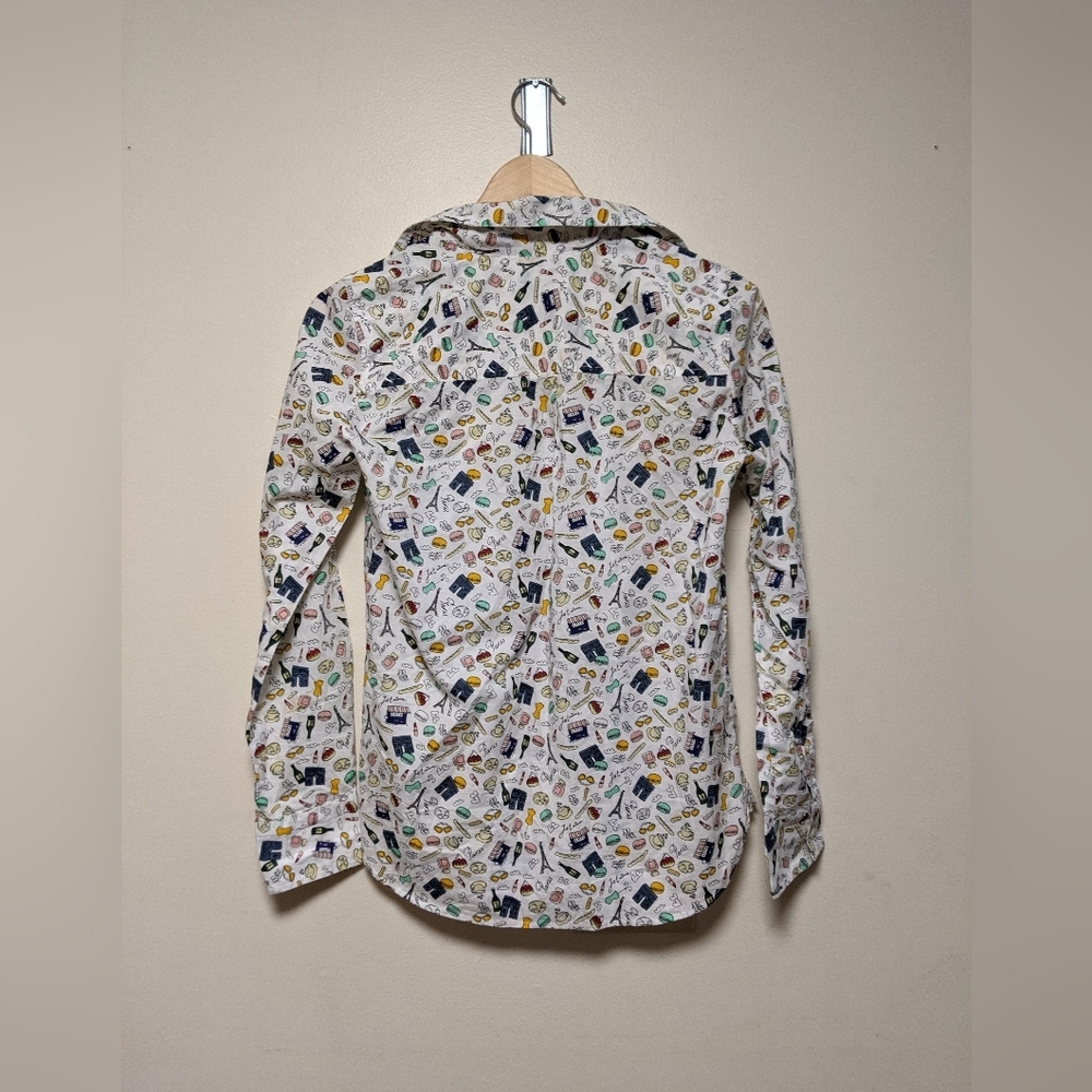 Colin’s Paris Print Button-Up Shirt – Size Small – Regular Fit - Picture 2 of 5